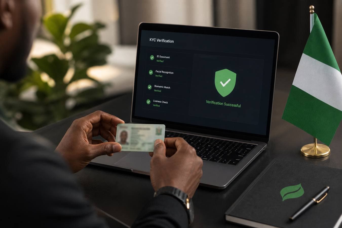 Identity verification with a verified shield