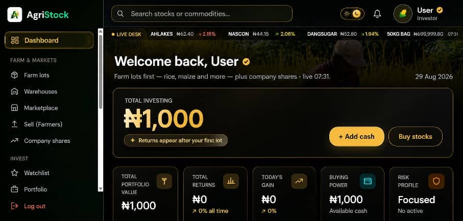 Start building your agri portfolio